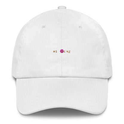 Classic Mishastyle Luxury White Dad Hat