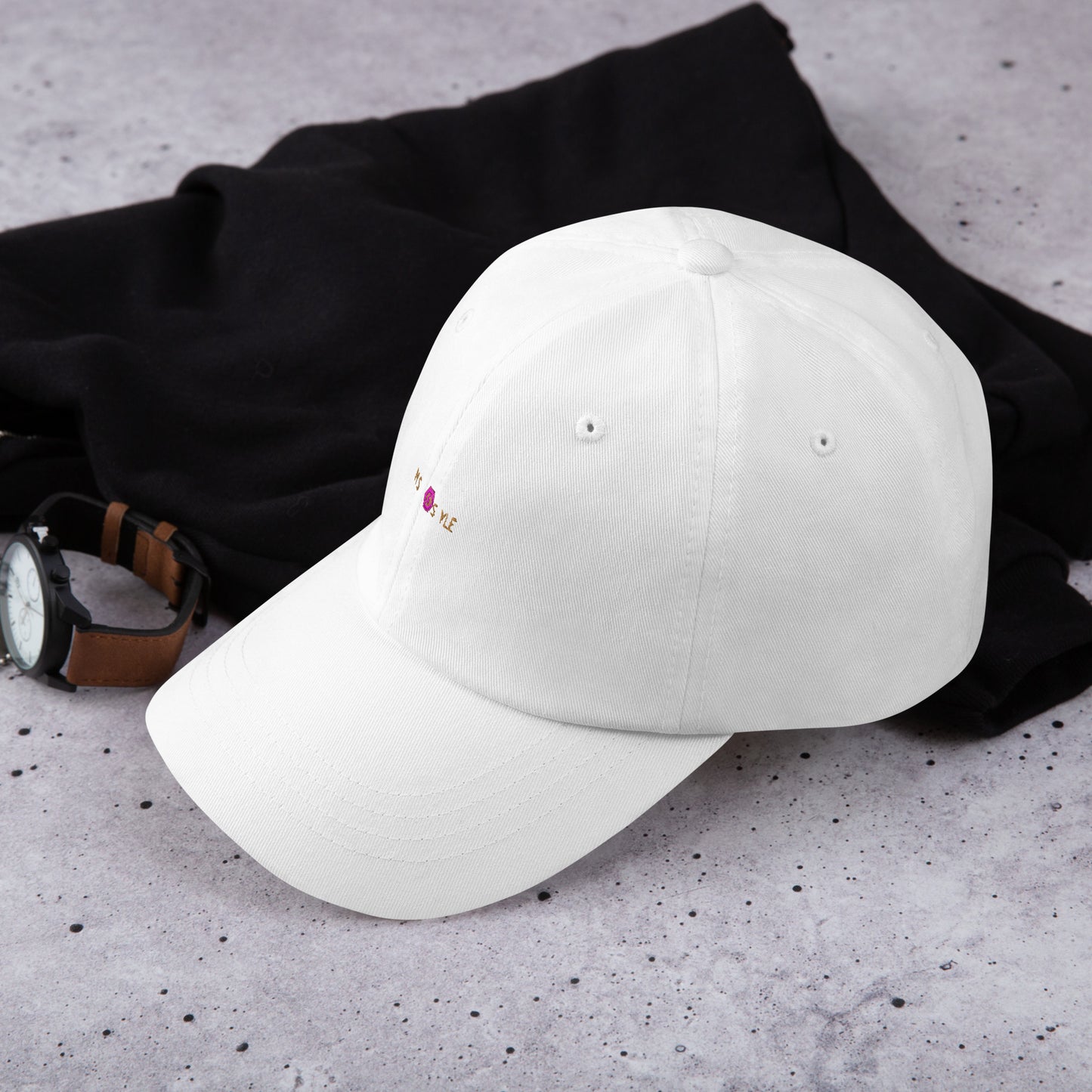 Classic Mishastyle Luxury White Dad Hat