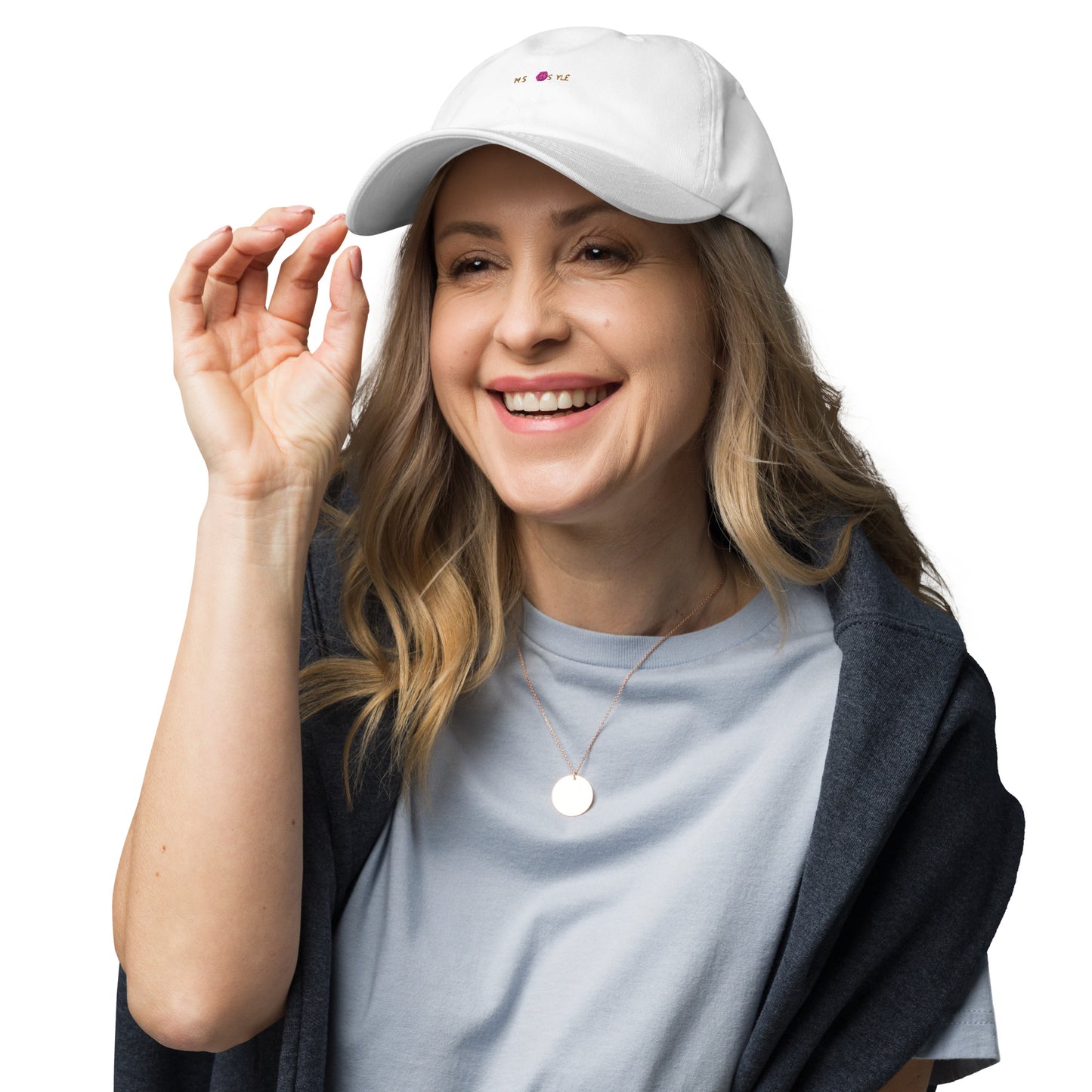 Classic Mishastyle Luxury White Dad Hat