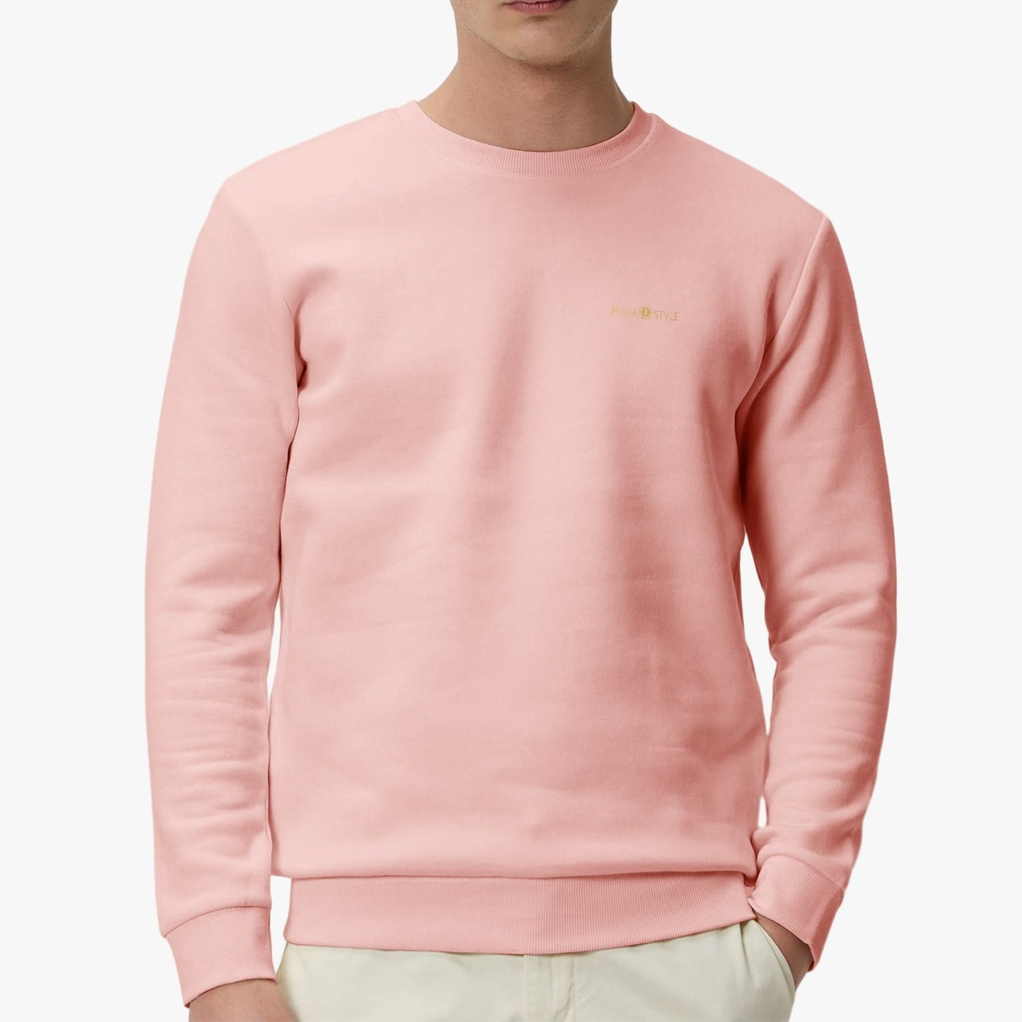 Unisex Garment-Dyed Pink Sweatshirt