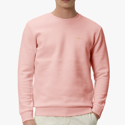 Unisex Garment-Dyed Pink Sweatshirt