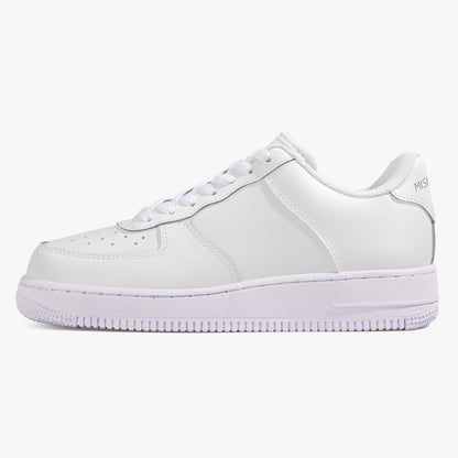 Top Leather Sports Women Sneakers - White