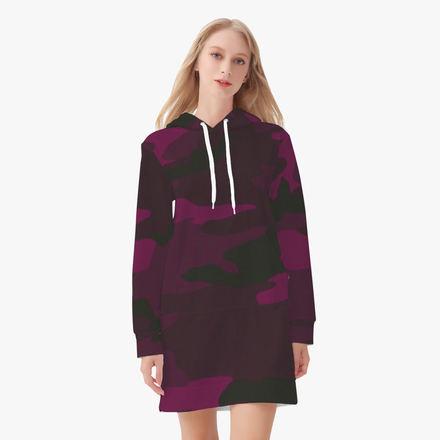 Women's Hoodie Dress - Red Army