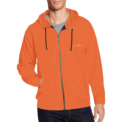 Classic Zip Orange Hoodie