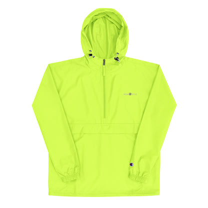 Embroidered Champion Packable Women Jacket - Neon