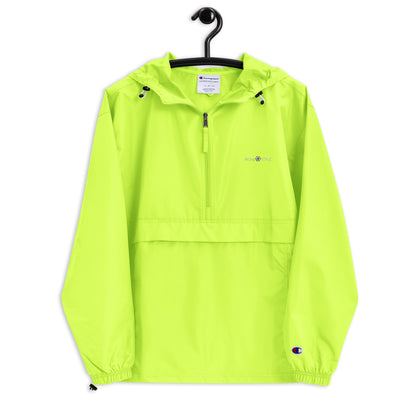 Embroidered Champion Packable Women Jacket - Neon