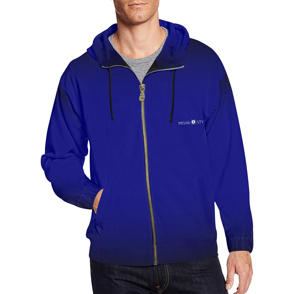 Classic Zip Royal Blue Hoodie