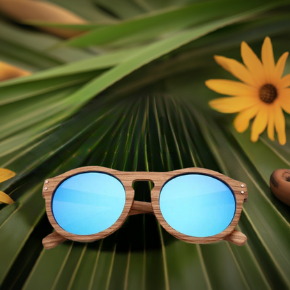 100% Real Zebra Wood Sunglasses