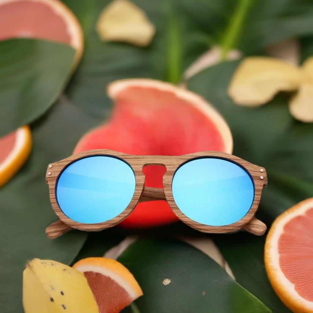 100% Real Zebra Wood Sunglasses