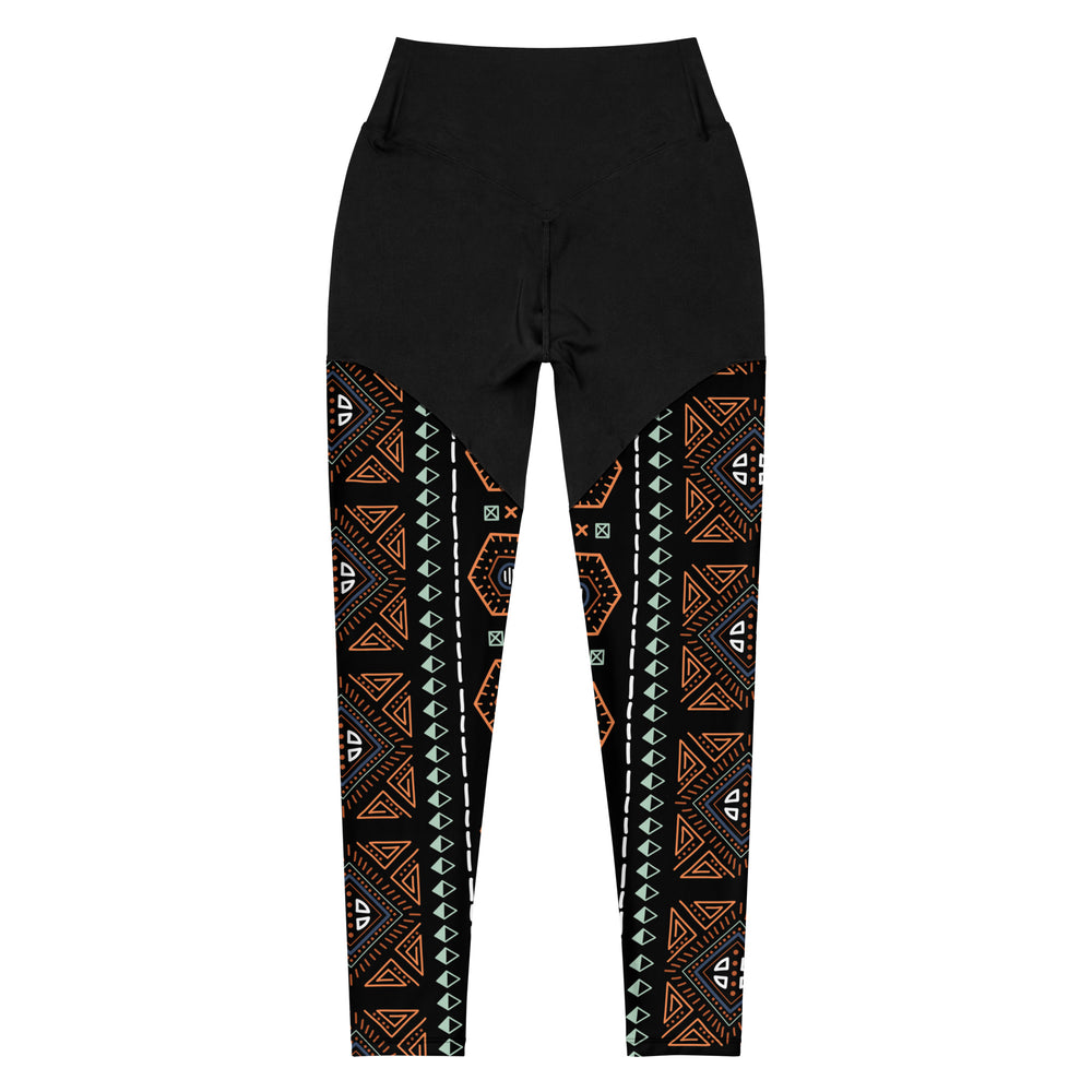 Royal Decoration Black Sports Leggings