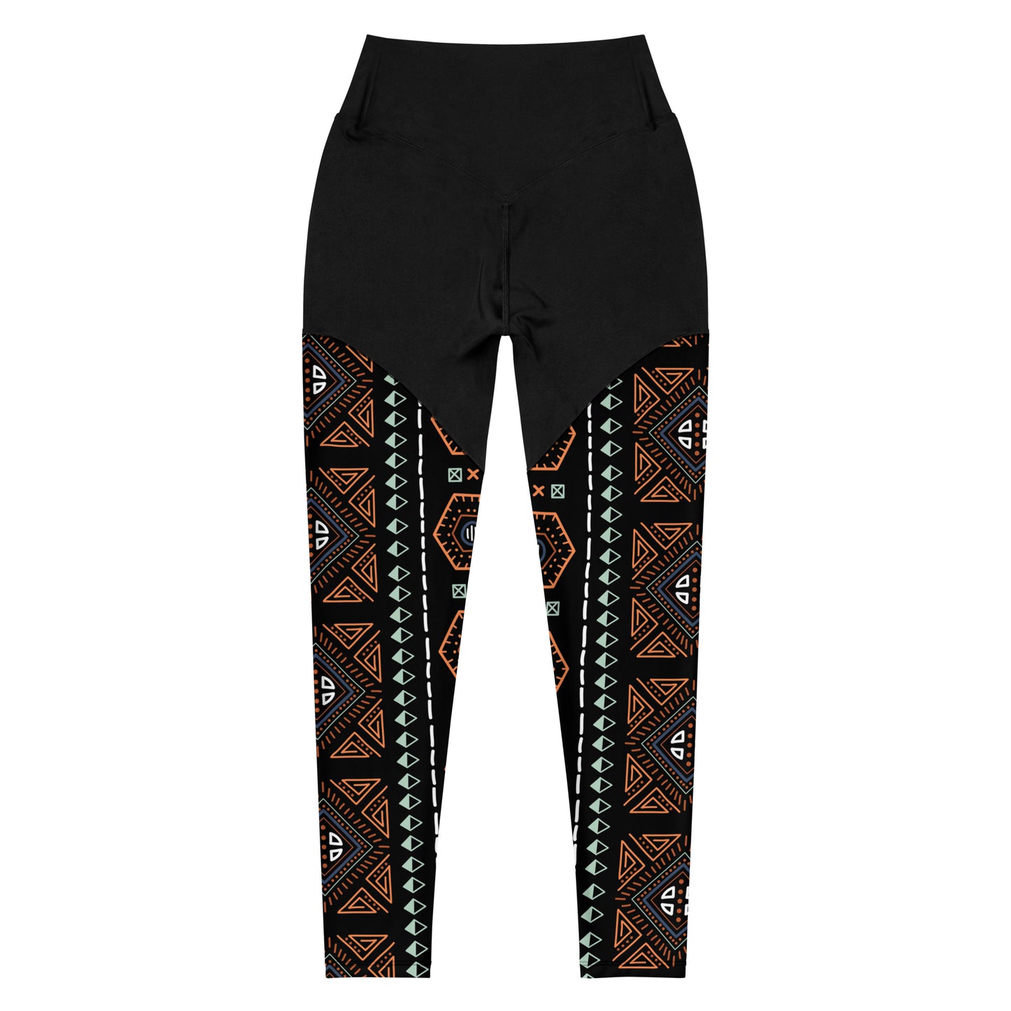 Royal Decoration Black Sports Leggings