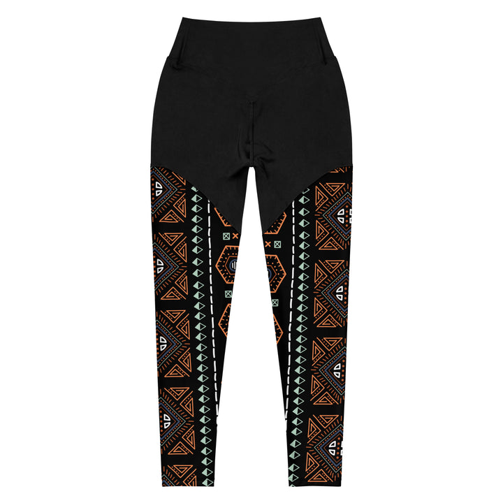 Royal Decoration Black Sports Leggings