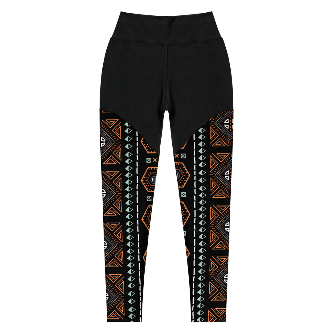 Royal Decoration Black Sports Leggings