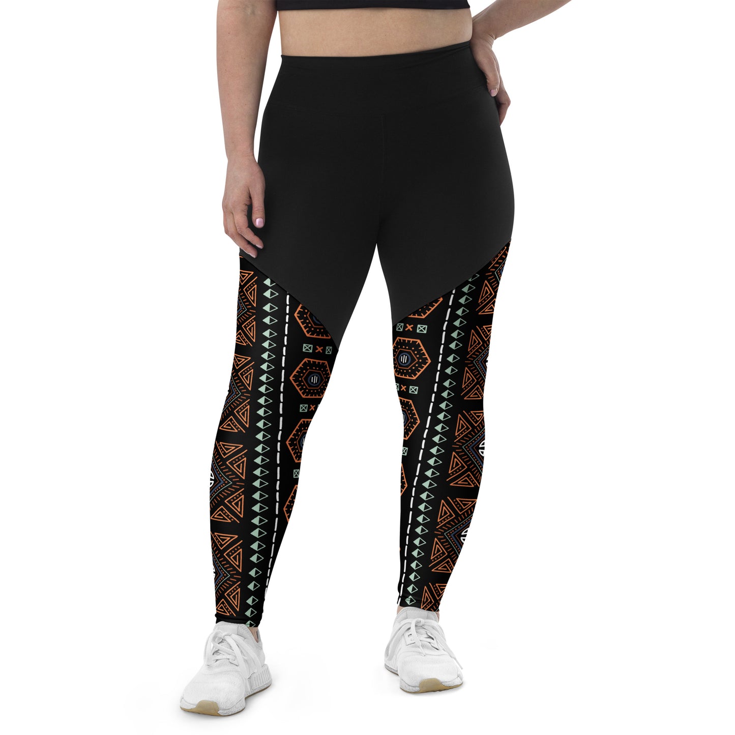 Royal Decoration Black Sports Leggings