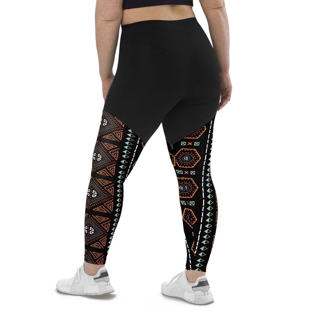 Royal Decoration Black Sports Leggings