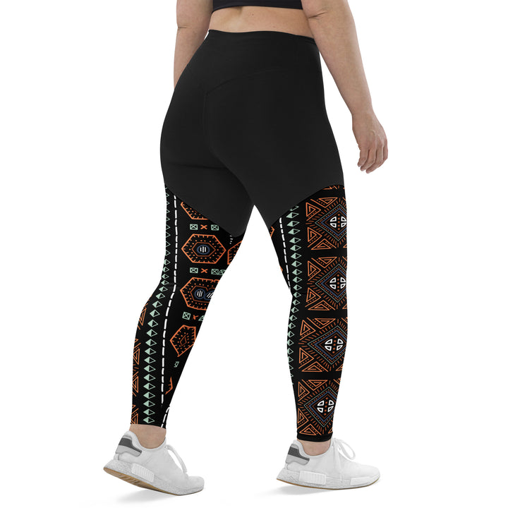 Royal Decoration Black Sports Leggings