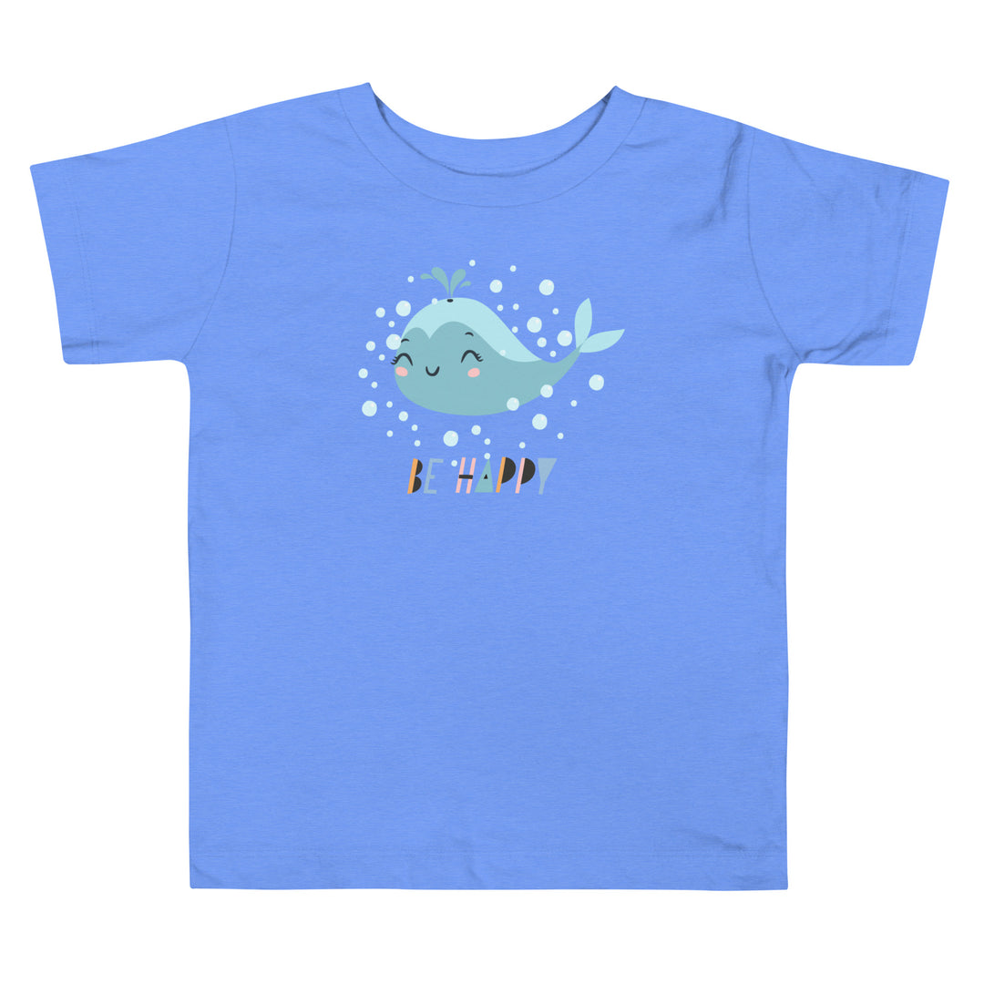 Little Whale Toddler Heather Columbia blue T-Shirt