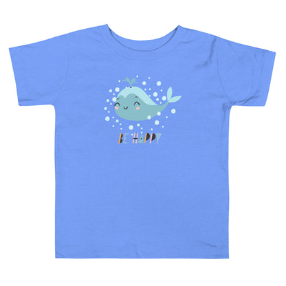 Little Whale Toddler Heather Columbia blue T-Shirt