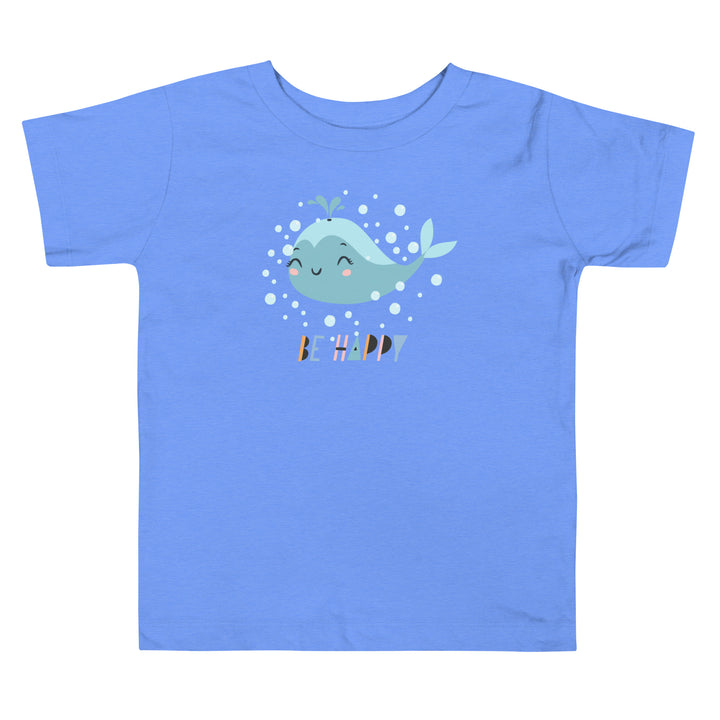 Little Whale Toddler Heather Columbia blue T-Shirt