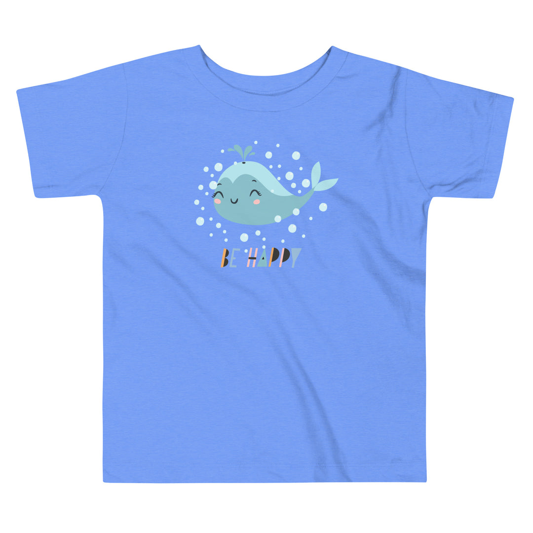 Little Whale Toddler Heather Columbia blue T-Shirt