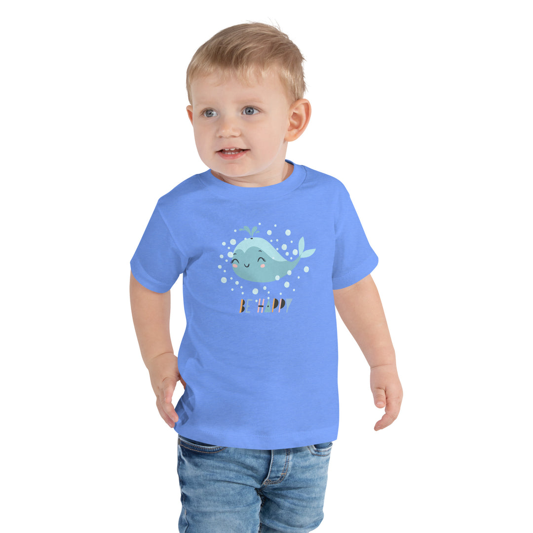 Little Whale Toddler Heather Columbia blue T-Shirt