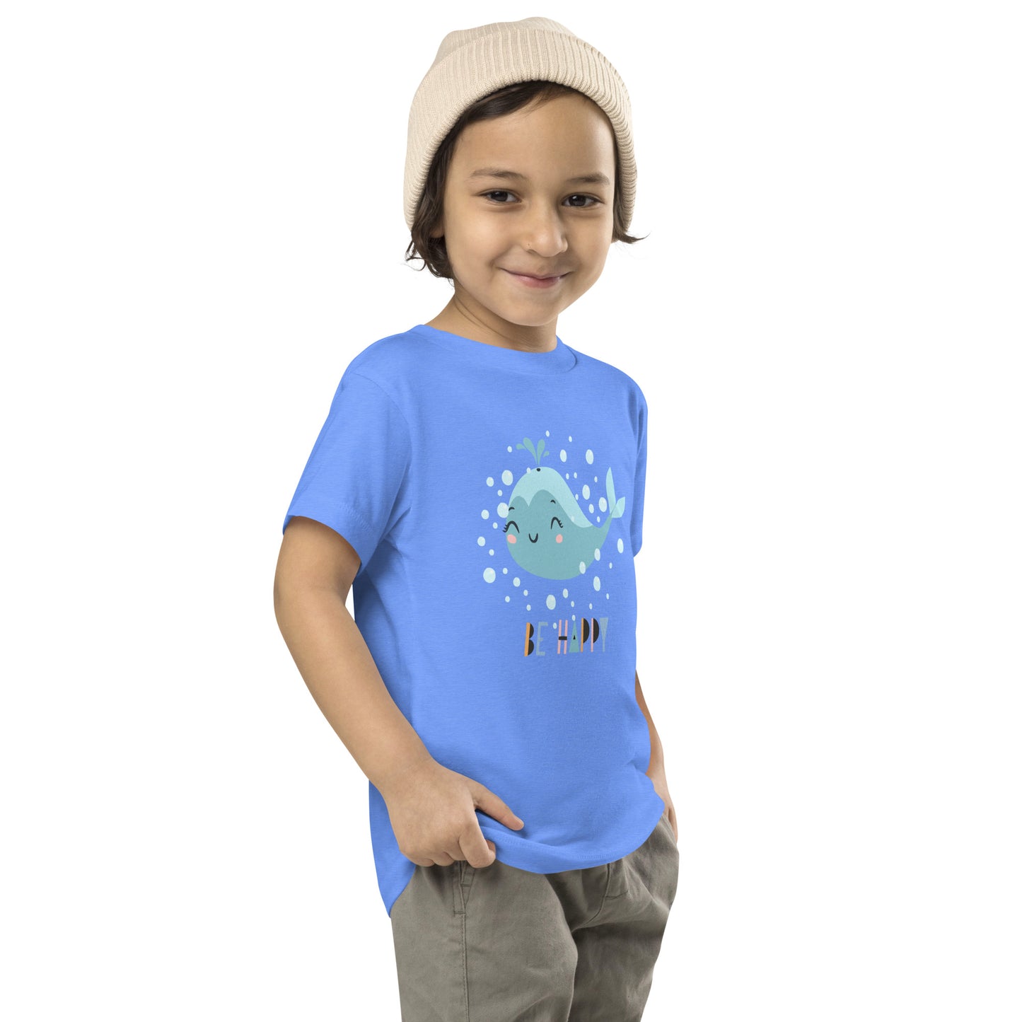 Little Whale Toddler Heather Columbia blue T-Shirt