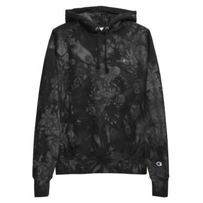 Women Champion tie-dye Black hoodie