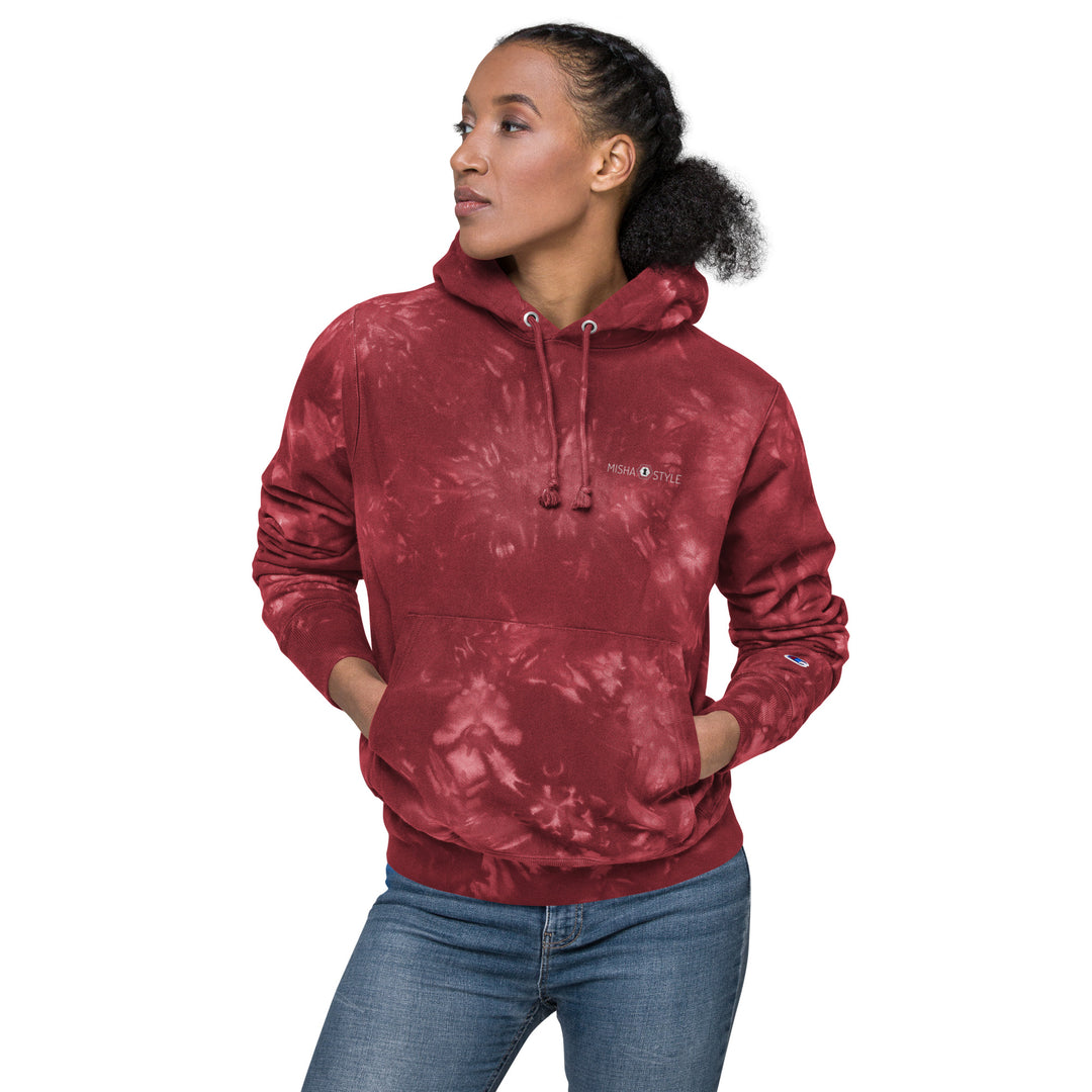 Women Champion tie-dye hoodie - Wine