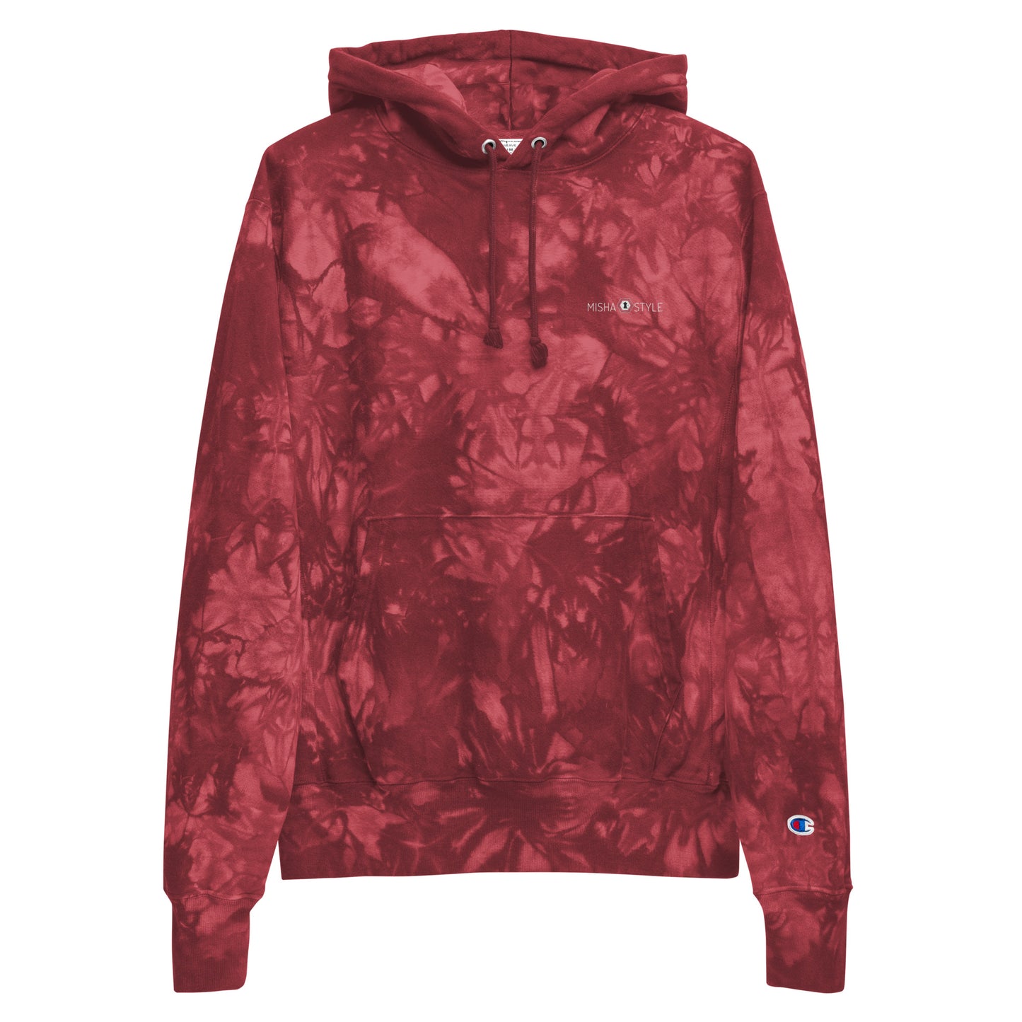 Women Champion tie-dye Red hoodie