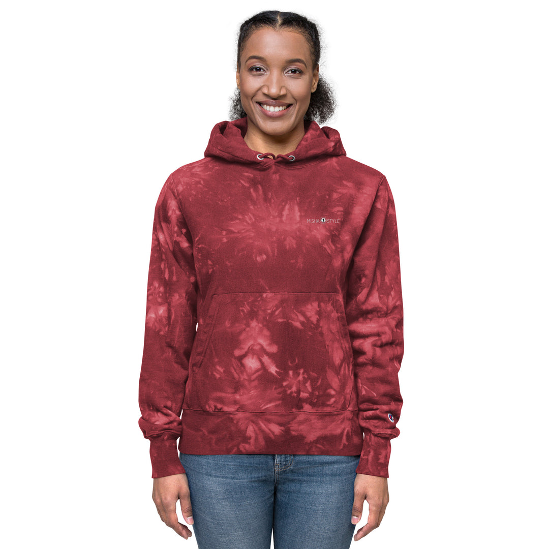 Women Champion tie-dye hoodie - Wine