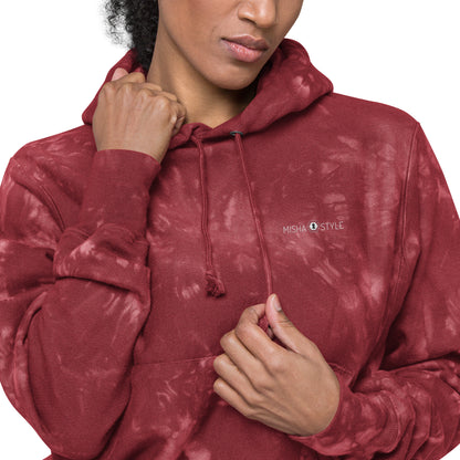 Women Champion tie-dye Red hoodie