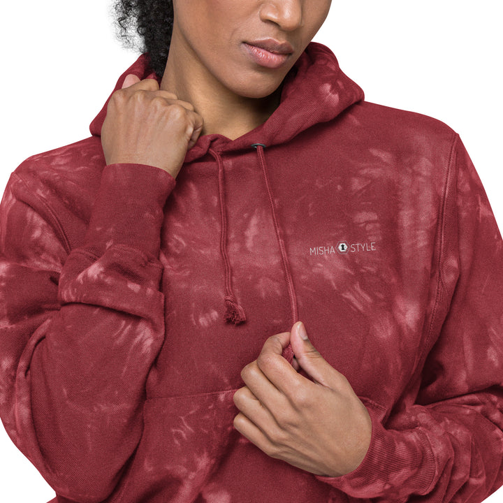 Women Champion tie-dye hoodie - Wine