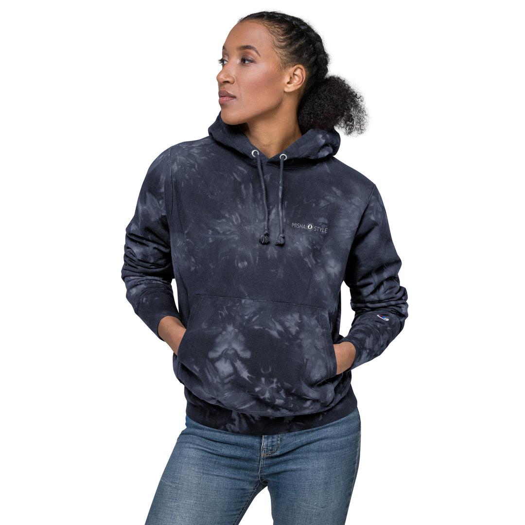 Women Champion tie-dye hoodie - Navy