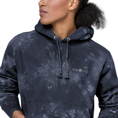 Women Champion tie-dye Navy hoodie