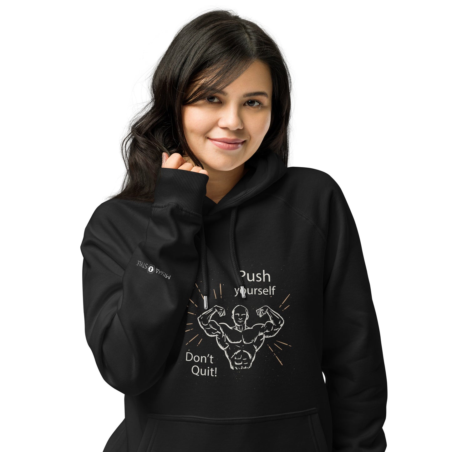 Don't Quit eco raglan Women hoodie