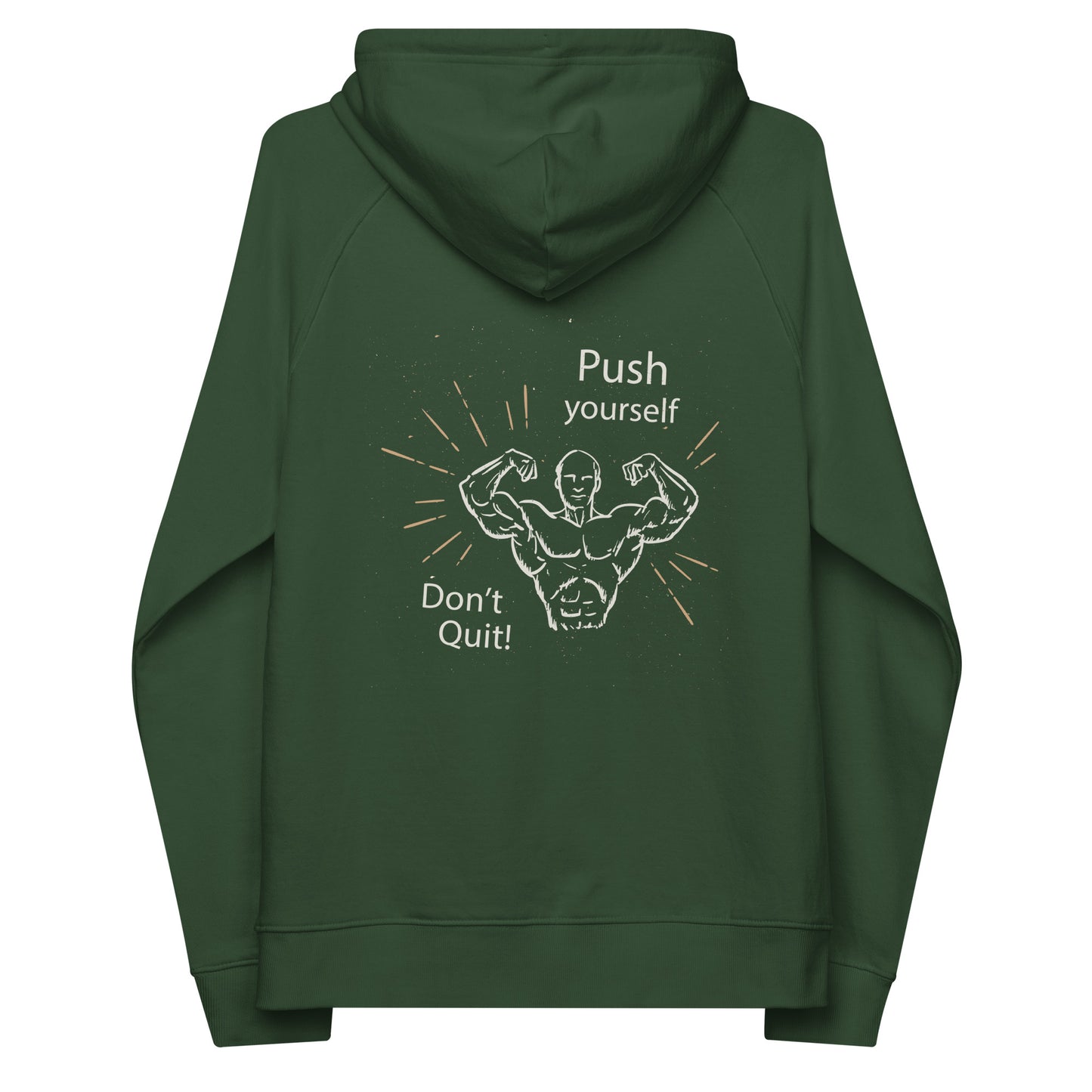 Don't Quit eco raglan hoodie