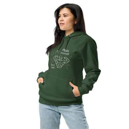 Don't Quit eco raglan hoodie