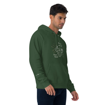 Don't Quit eco raglan hoodie