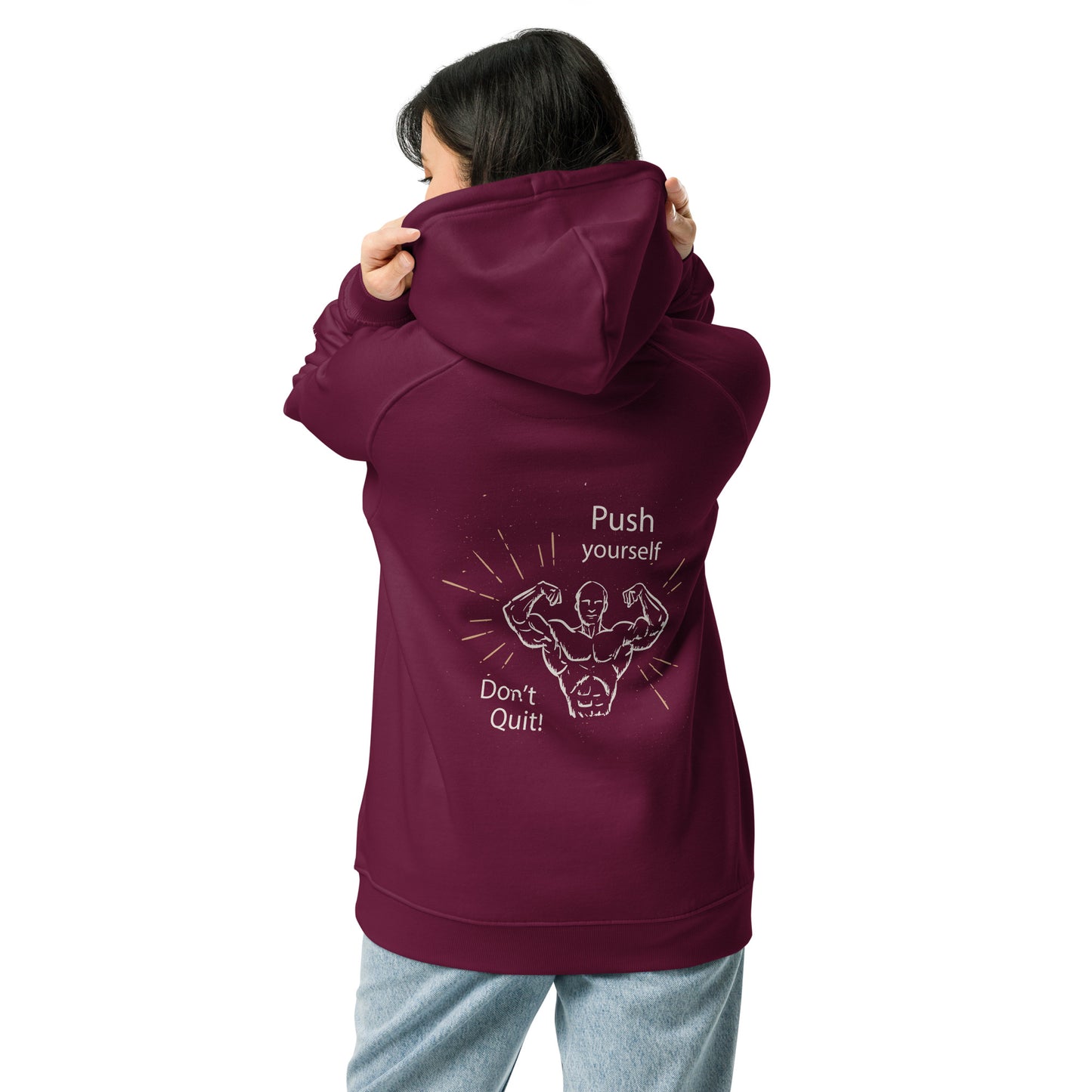 Don't Quit eco raglan Women hoodie