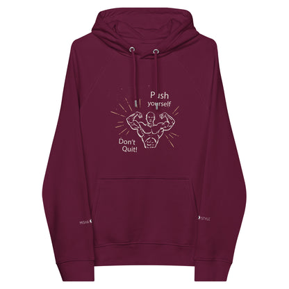 Don't Quit eco raglan Women hoodie