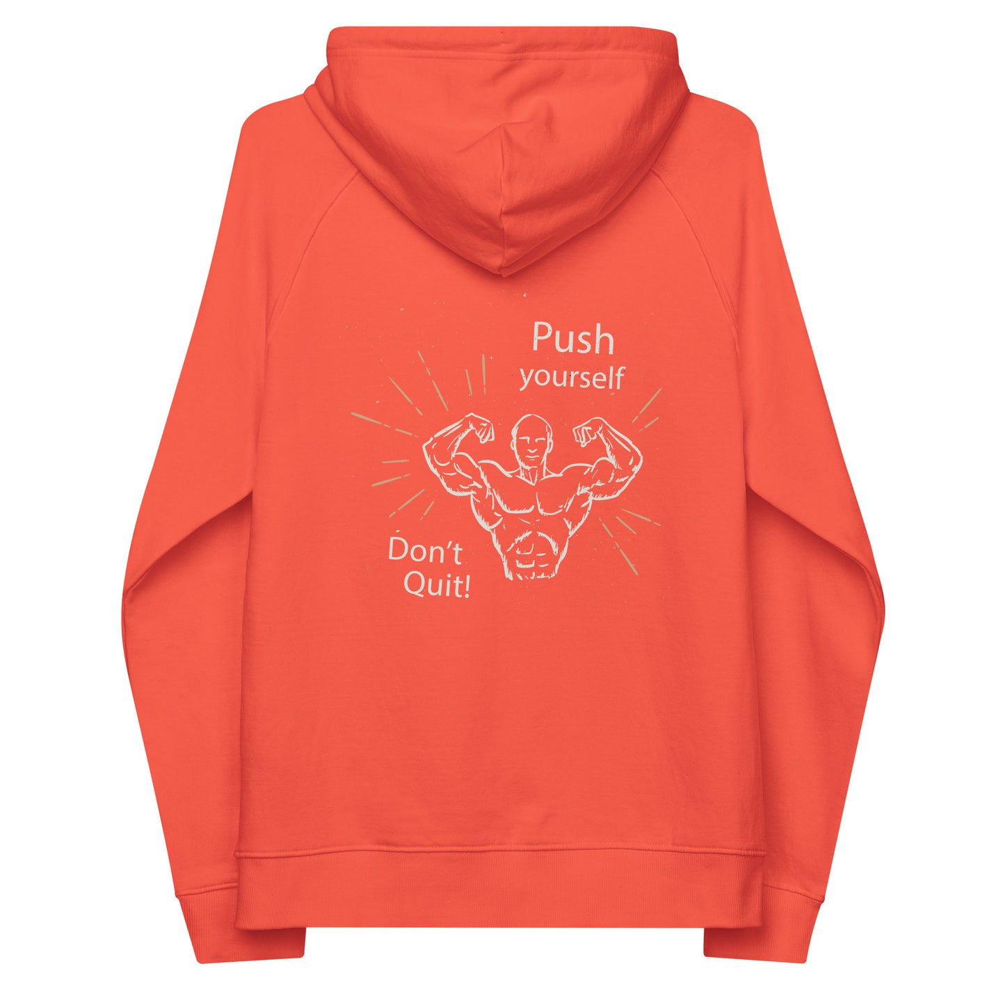 Don't Quit eco raglan hoodie