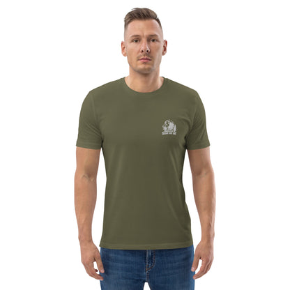 Embroidered Lion Logo Men T-Shirt