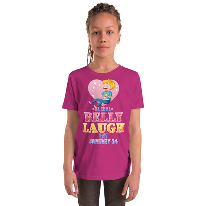 Belly Laugh Youth Short Sleeve Three Red T-Shirt