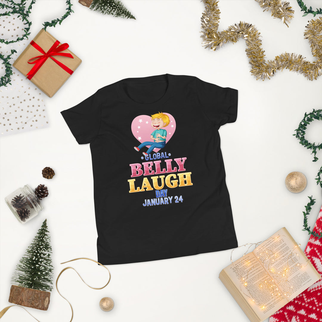 Belly Laugh Youth Short Sleeve Black T-Shirt