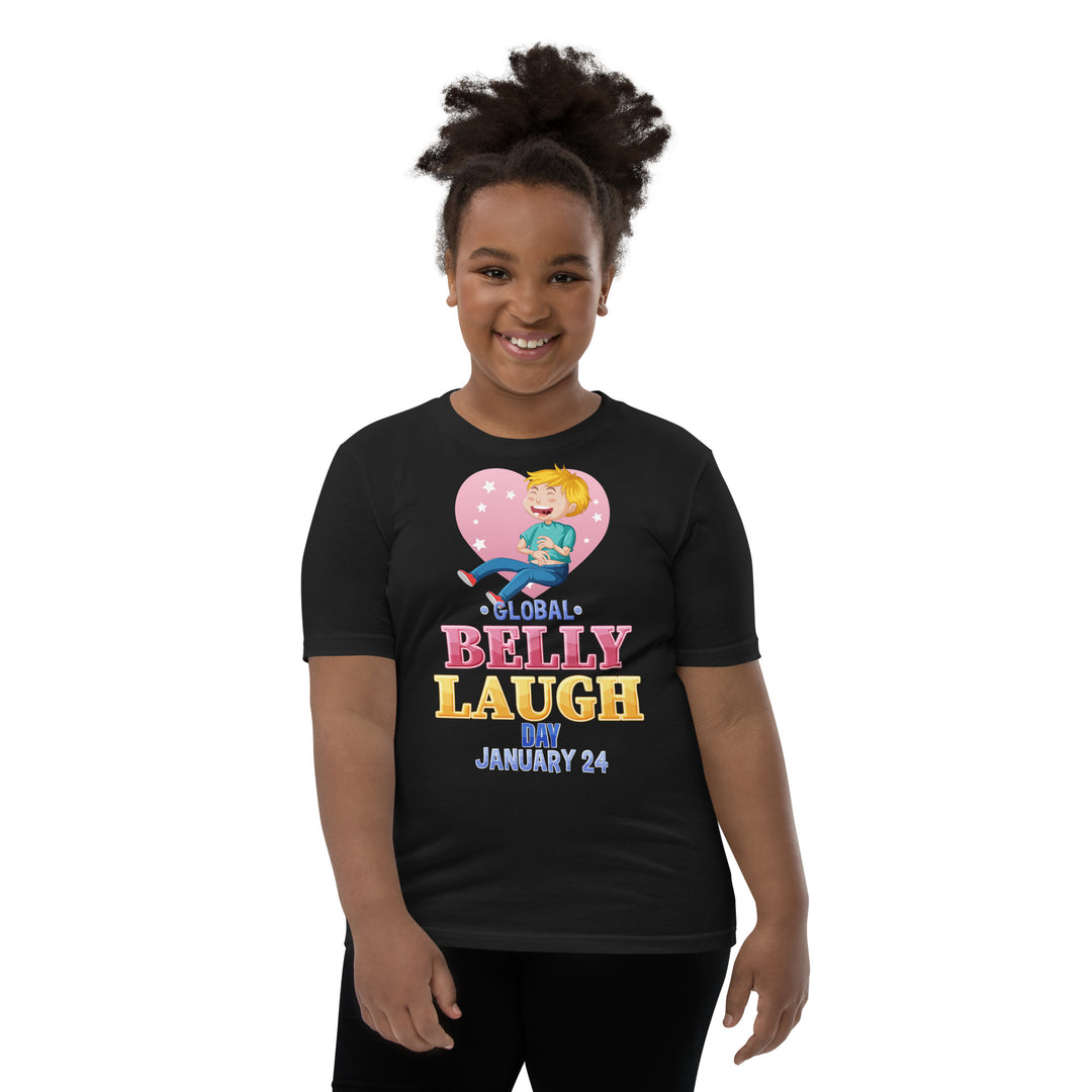 Belly Laugh Youth Short Sleeve Black T-Shirt