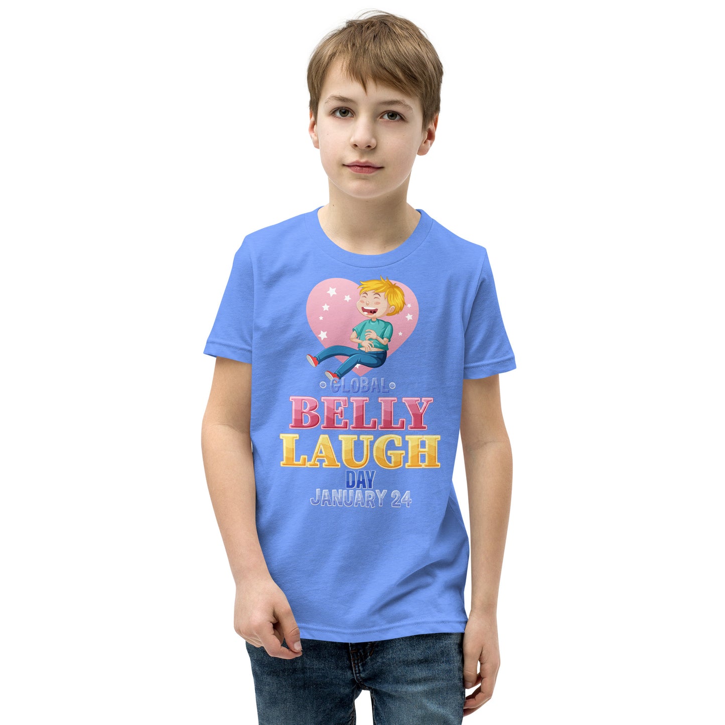 Youth Short Sleeve Blue T-Shirt