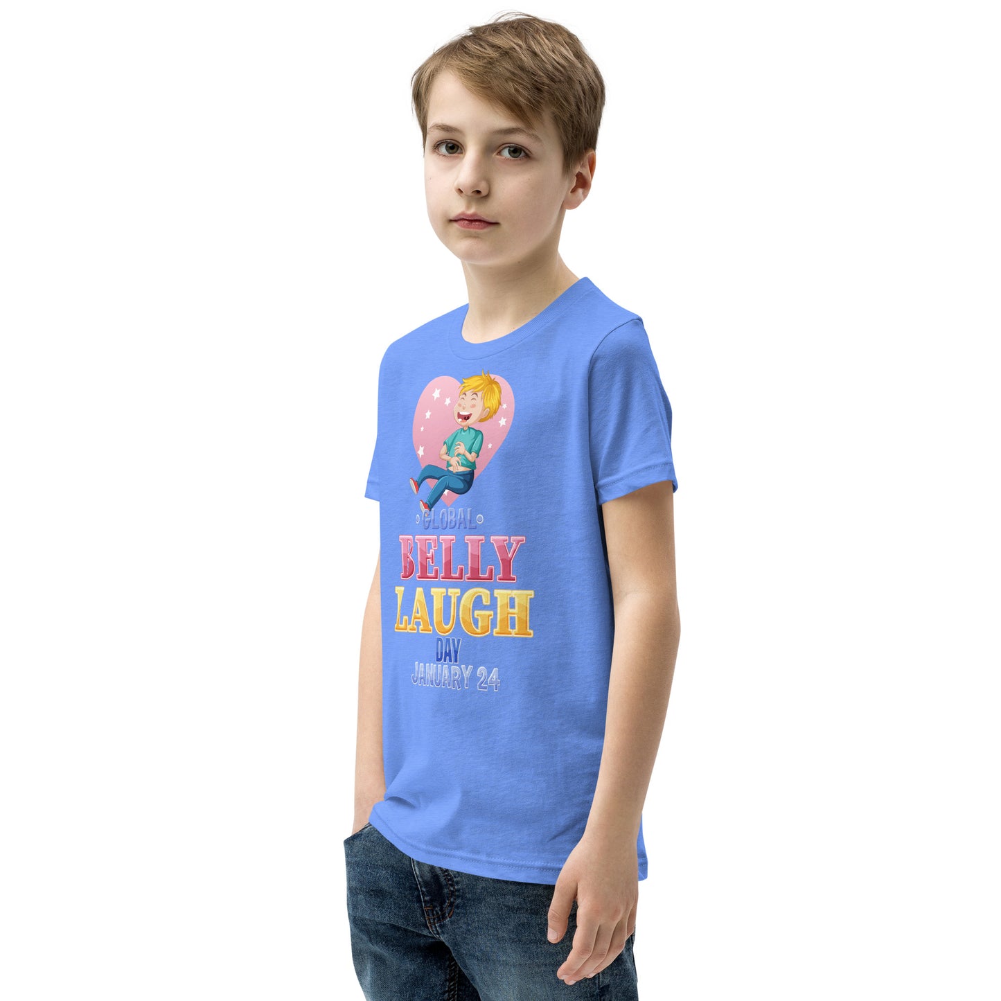 Youth Short Sleeve Blue T-Shirt