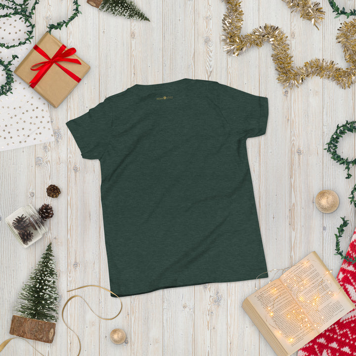 Belly Laugh Youth Short Sleeve Green and white T-Shirt