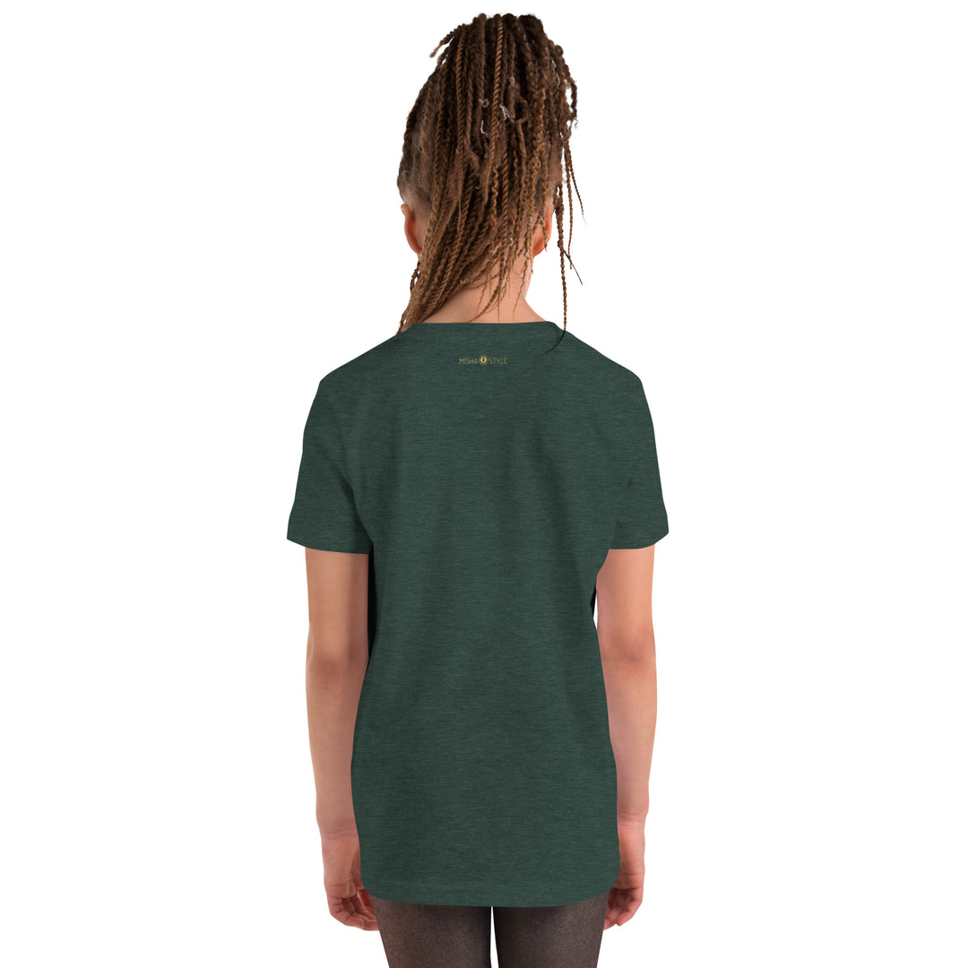 Belly Laugh Youth Short Sleeve Green and white T-Shirt