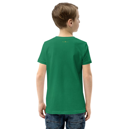 Belly Laugh Youth Short Sleeve Green and white T-Shirt